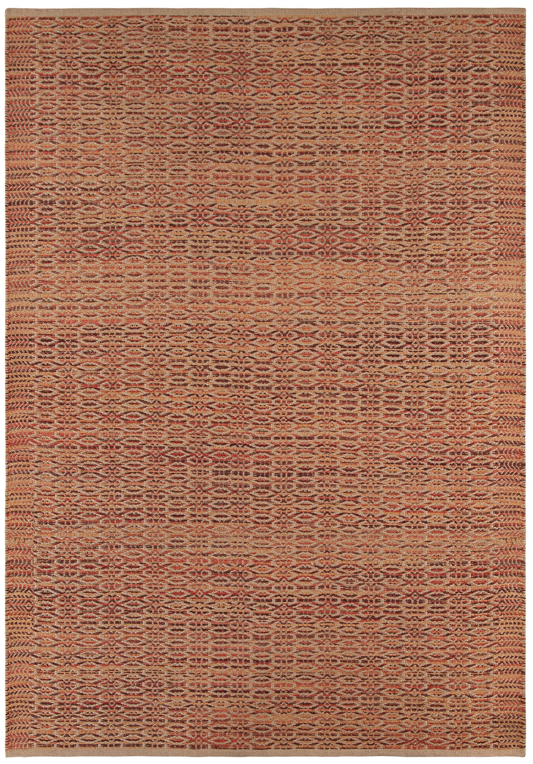 AMER Zola 4 handmade-rugs, 2' x 3', Rust