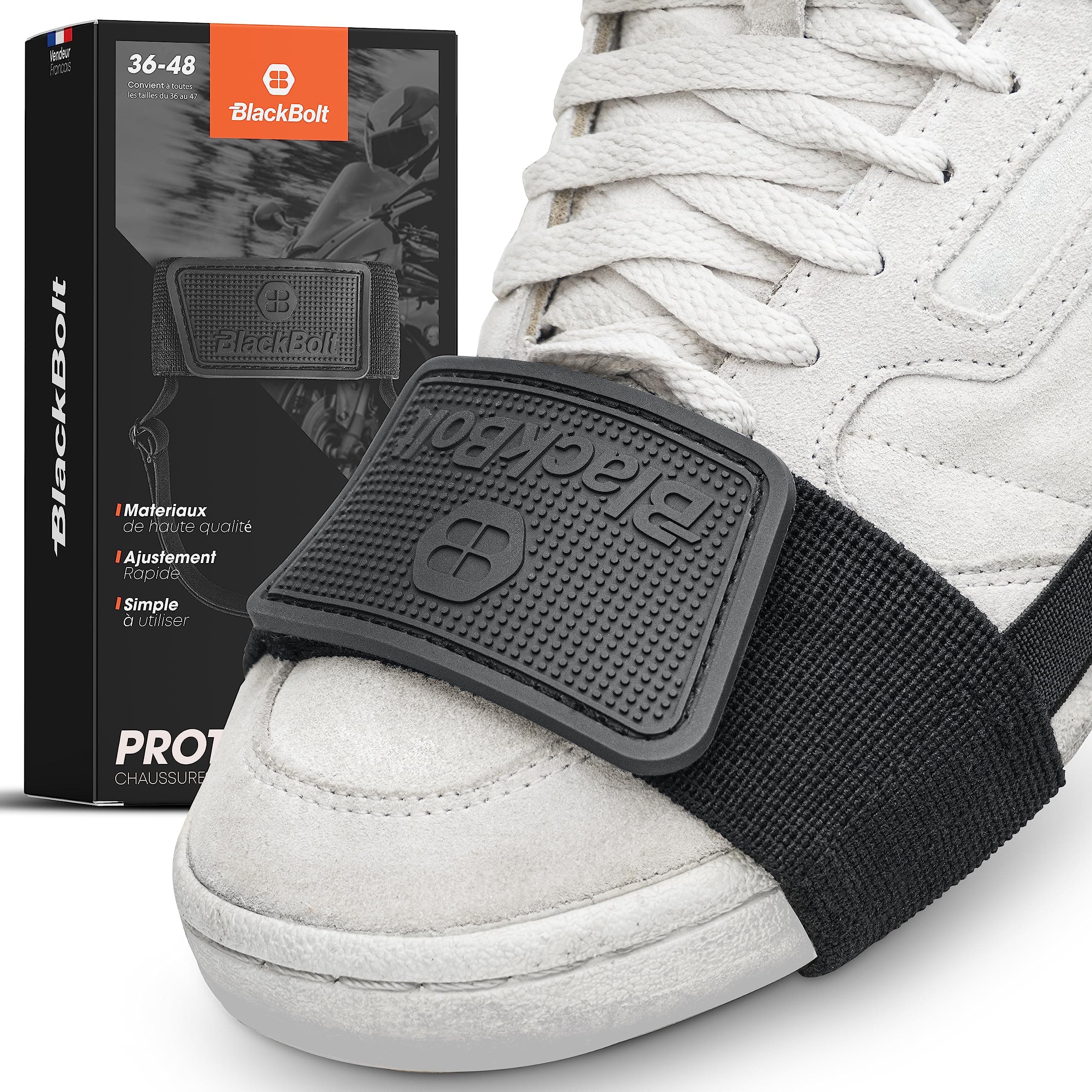 BlackBolt® Aramide Protective Shoe Protector for Boots and Shoes - Adjustable from 36 to 48