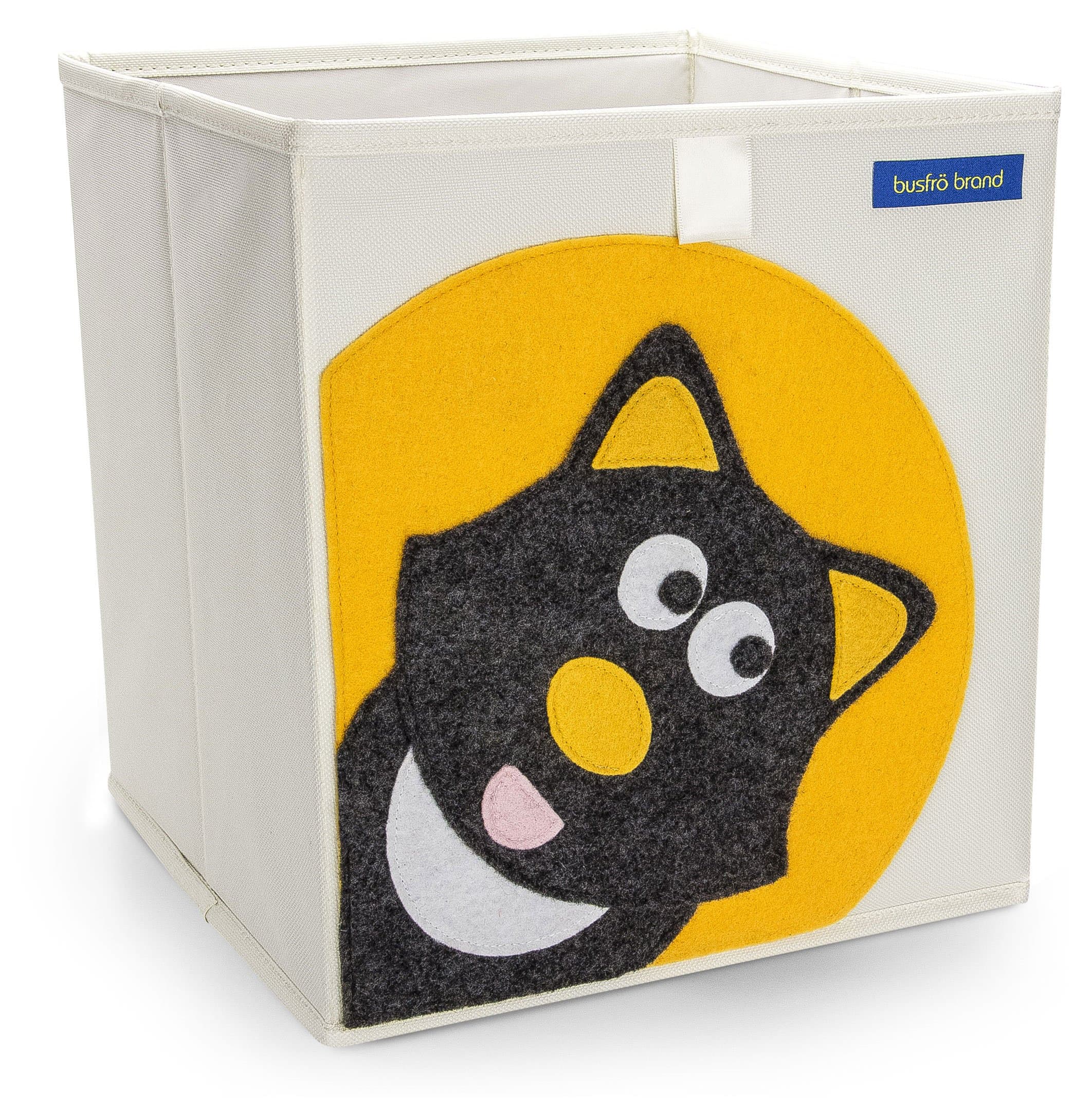 Foldable Cube Storage Bin Box for Nursery or Kids Toys (Cat)