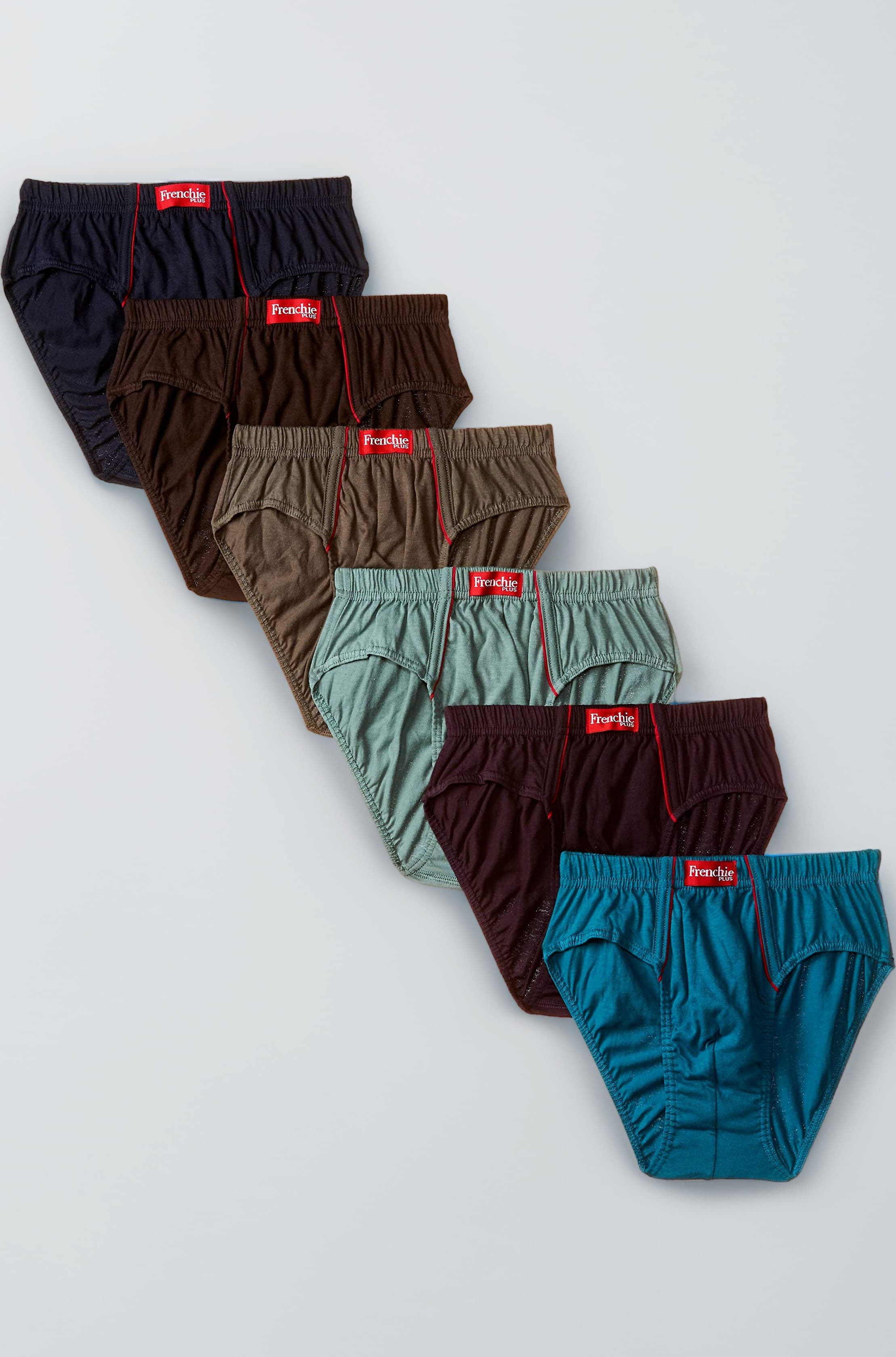 Frenchie Men's Plain Brief (Pack of 6)