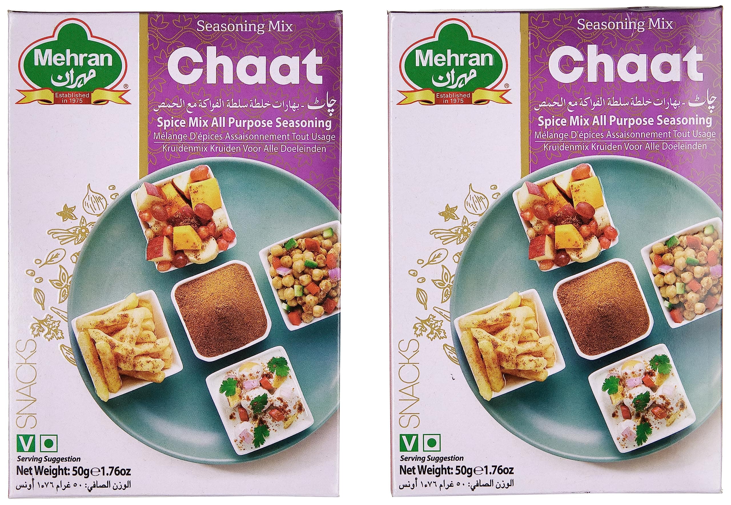 Mehran Chaat Masala 50gX2 TWIN PACK
