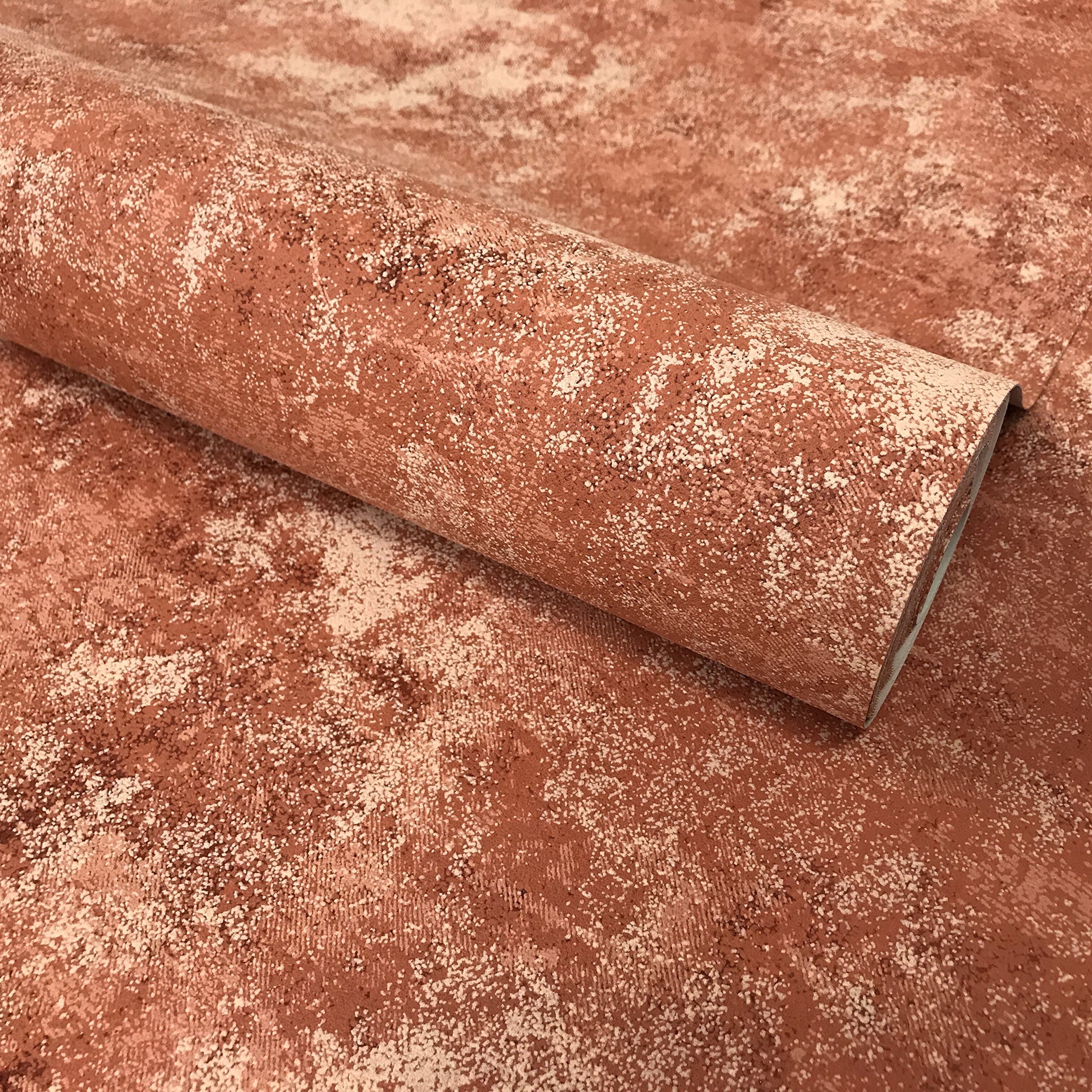 Vinyl Wallpaper Modern loft Realistic Rustic red Orange Faux Plain Rustic Concrete Brick Modern Textured Stone Pattern roll